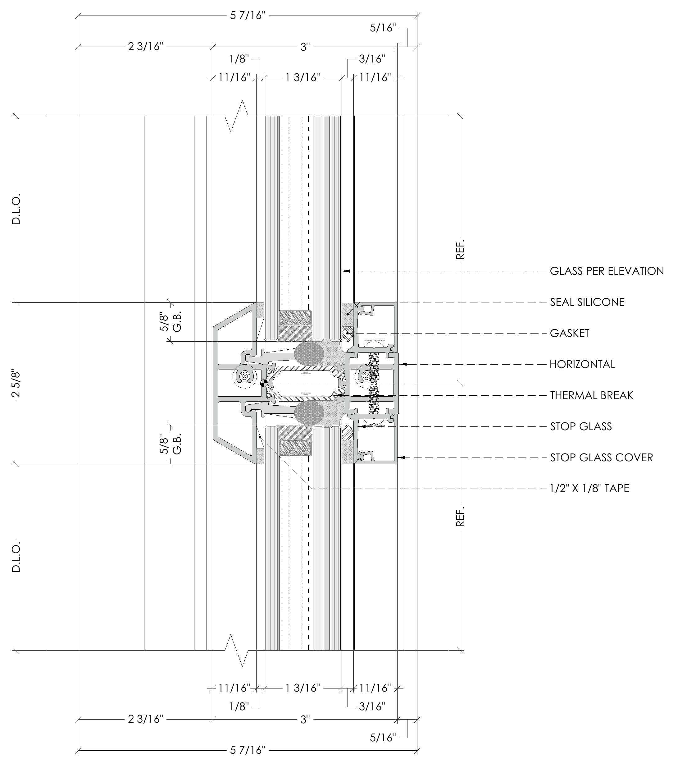 ES-P300 horizontal intermediate detail, SD-001 / 2