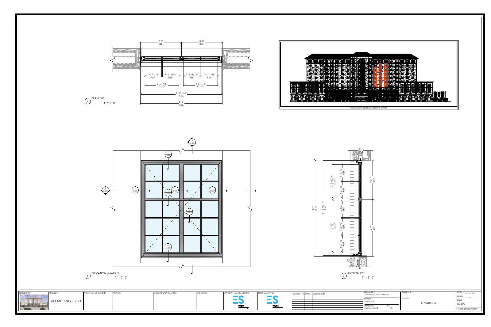 Sheet EL-300, Elevations