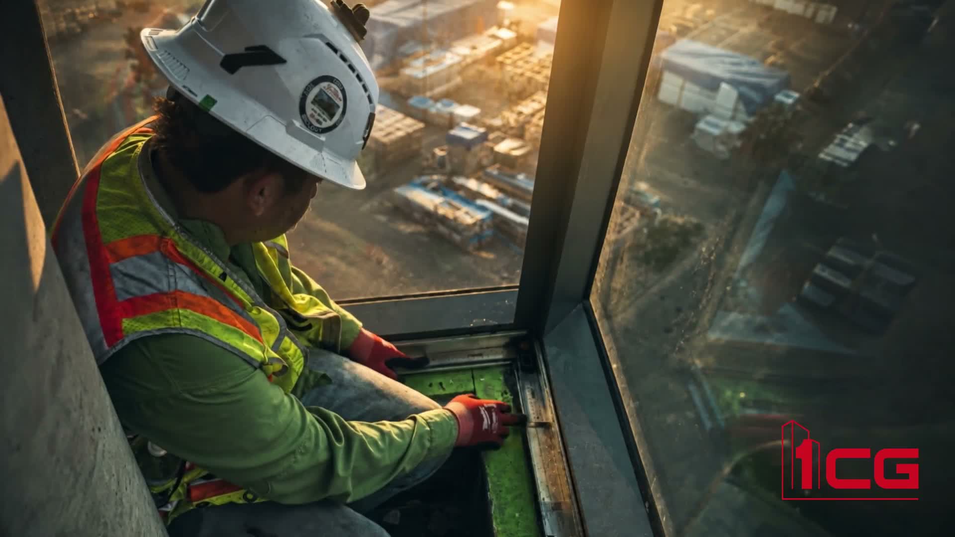Facade installation shown in the standalone 1CG brand film