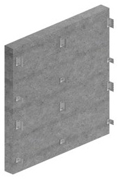 1. Set wall brackets