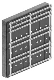 4. Set horizontal rails