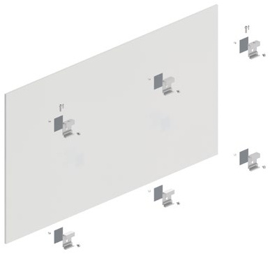Manufacturer view of the panel back and concealed fixings